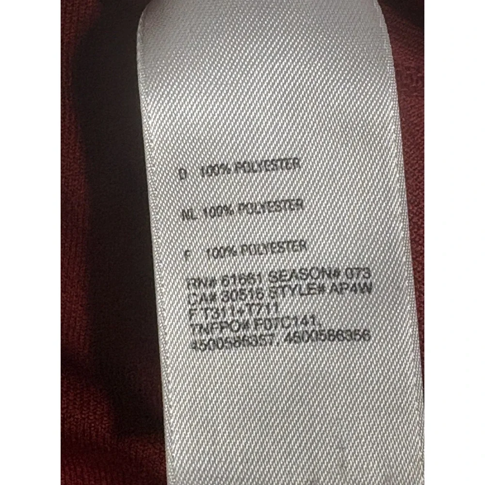 The North Face Flight Series VaporWick 1/4 Zip Pullover Mens XL Red Black